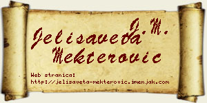 Jelisaveta Mekterović vizit kartica